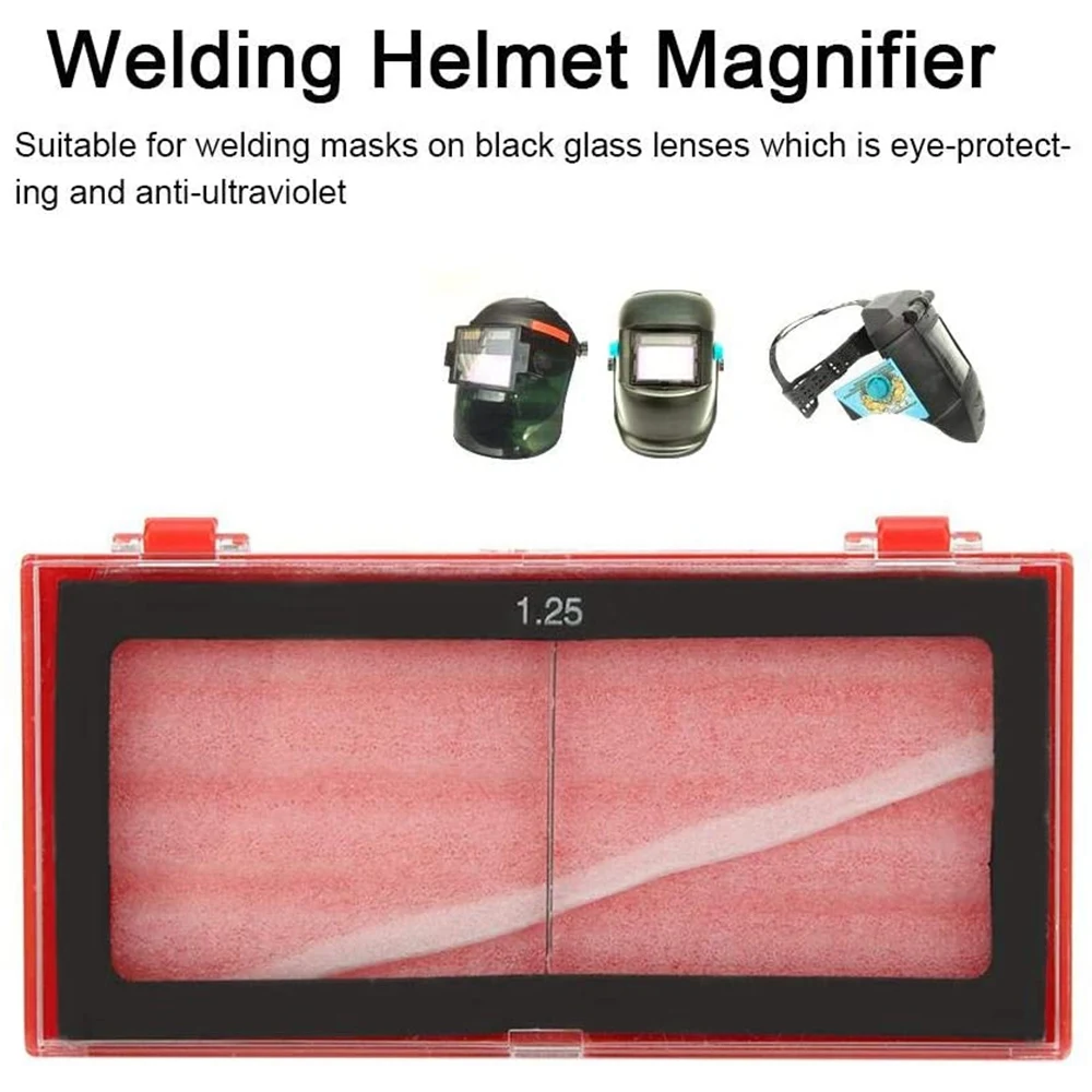 ABIS-Arc Welding Magnifier Lens Welder Screen Helmet Glass Diopter 1.25 Anti-Glare Welding Mask Goggles