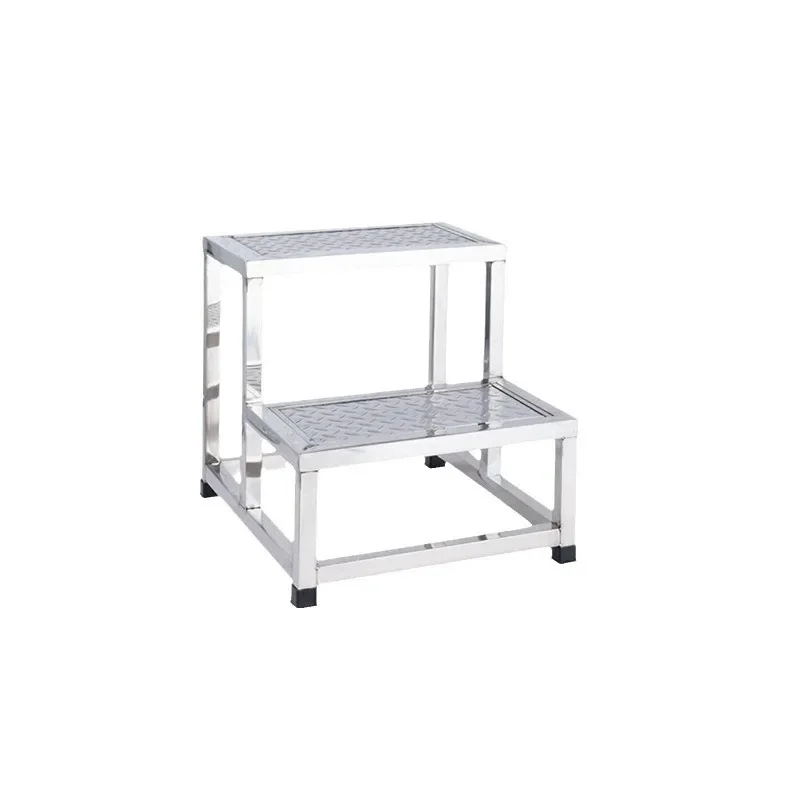 Industrial Step Ladder Step Stool Warehouse Mobile Ladder Shelf Climbing Two or Three Steps Ladder Iron Staircase