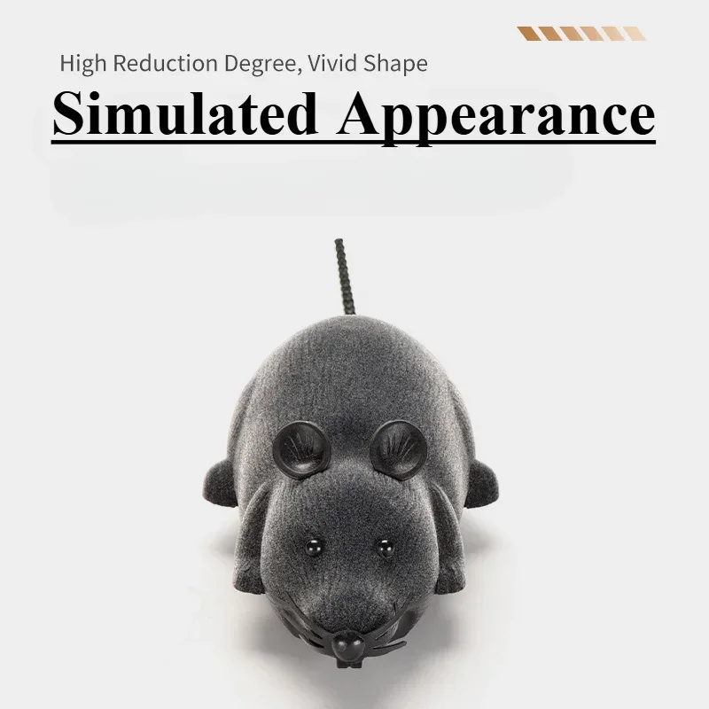 Souris Robot multicolore télécommandée, jouets amusants pour chat, Rat contrôlé sans fil, fournitures électriques interactives pour animaux de compagnie