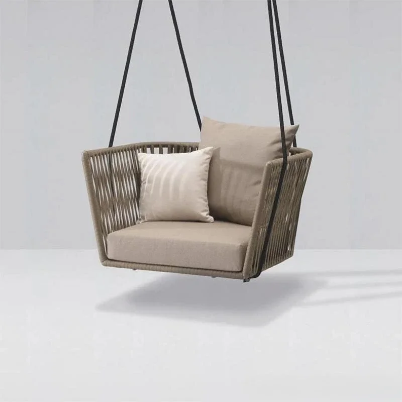 Outdoor Swing Hanging Basket Chair Indoor Hammock Adult Sleeping Cradle Sofa Balcony Home Single Imitation Rattan Woven Chair