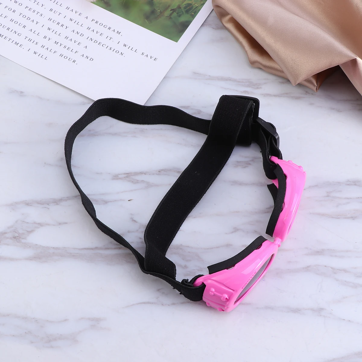 

Dog Sunglasses Eye Protection Uv Resistant Waterproof Goggles Adjustable Stretchy Strap Sturdy Frame Wide Nose Bridge