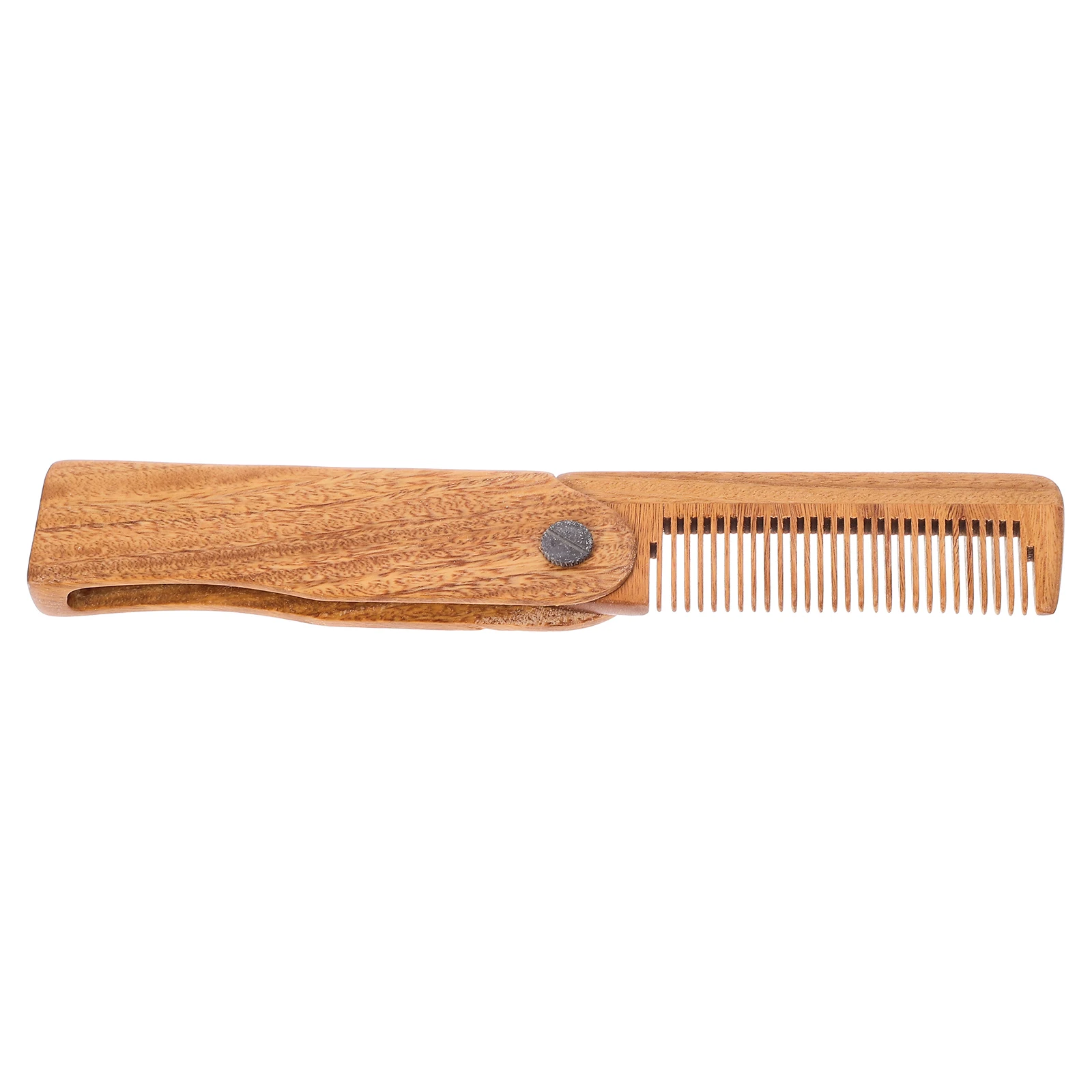 

1Pcs Foldable Sandalwood Comb Smooth Teeth Wooden Hair Comb for Grooming Portable Home Travel Essential
