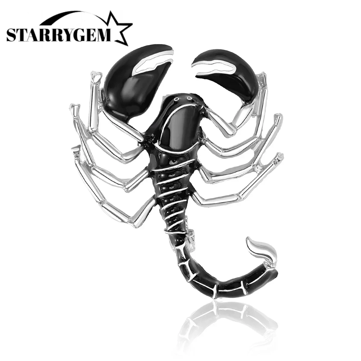 Enamel Scorpion Brooches for Men Unisex 4-color Insect Pin Office Party Friend Gifts Accessories