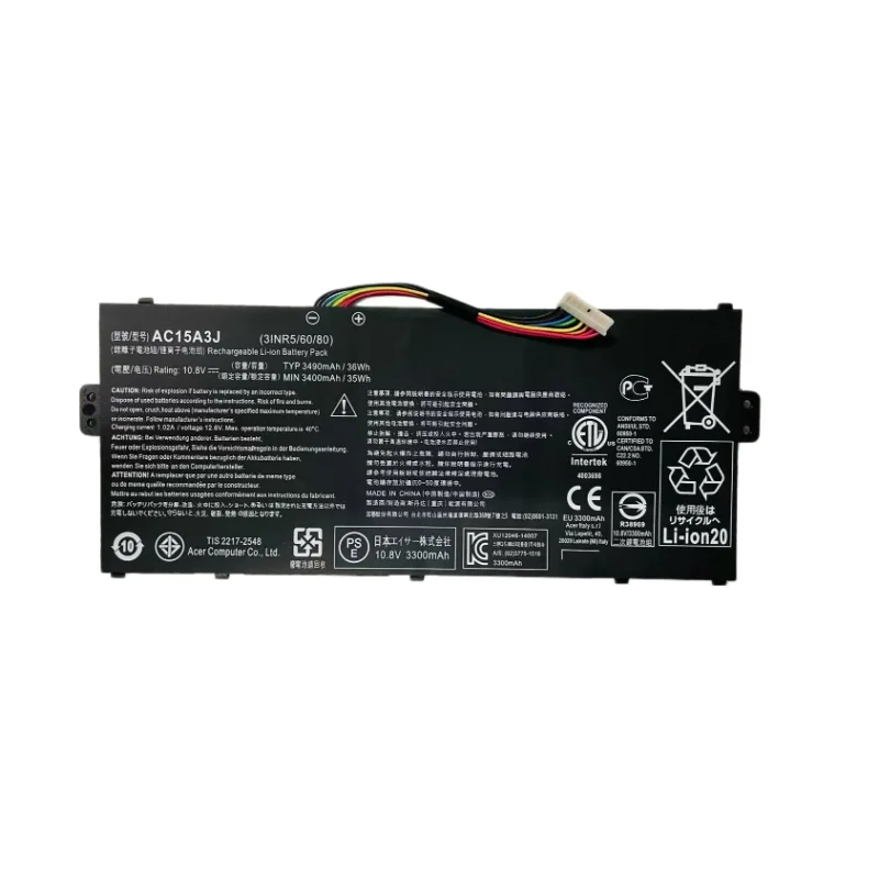 

AC15A3J AC15A8J Battery For R11 C738T CB3-131 CB5-132T Laptop -