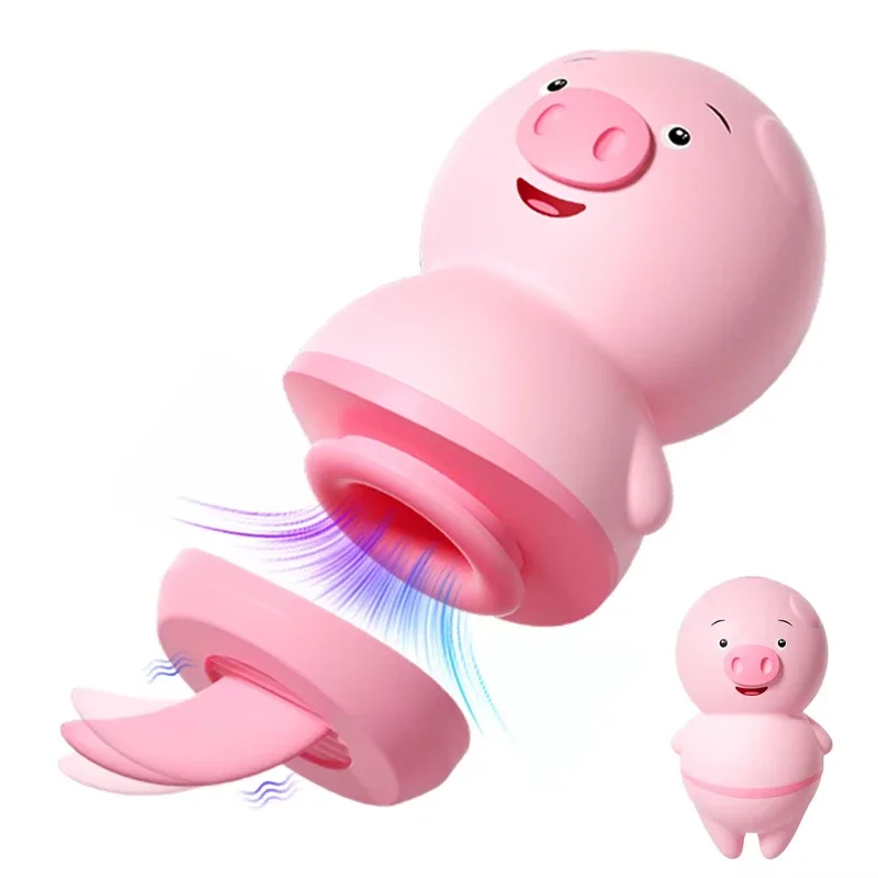 Piggy Style Clitoris Sucking Vibrator for Women Tongue Licking G Spot Massager Adult Pleasure Toy Vacuum Stimulator Sex Toy