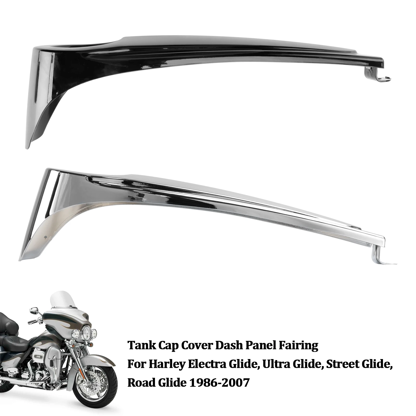 Topteng Tank Cap Cover Panel Fairing For Road Street Electra Glide FLHT FLHTCU 86-07