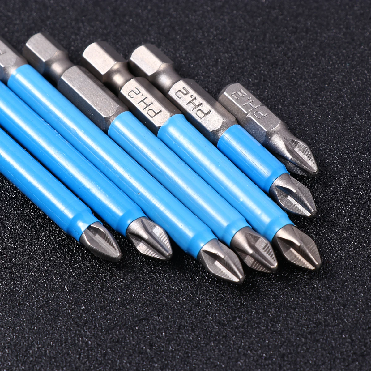 

7pcs Magnetic Screwdriver Bits Durable S2 Steel Anti-slip High Precision Electric Tools Batch Accessories Cross Head