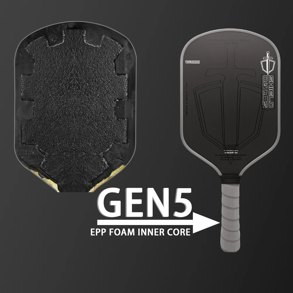 

2025 New Technology Full Foam Core Pickleball Paddle J2nf 16mm Thick Pickleball Racket With Free Paddle Cover