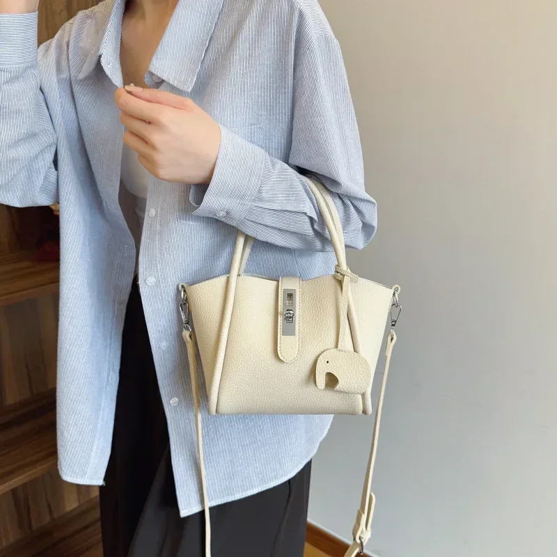 2025 인기 여성 핸드백 - 트렌디한 니치 버킷백, 패셔너블한 외국 스타일, 다용도 숄더 메신저백 무료 배송