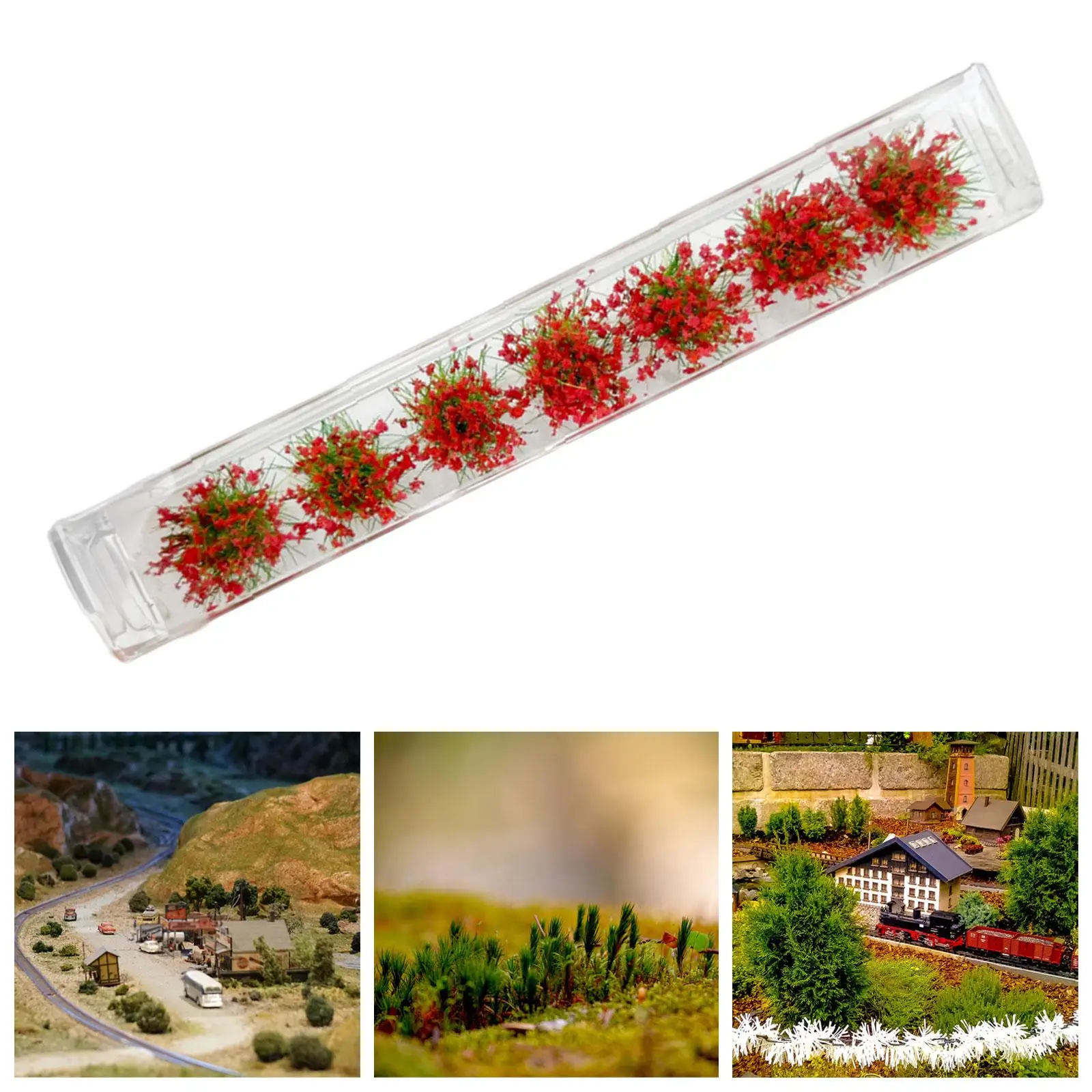 7 Stuks 1:35 1:48 1:72 1:87 Miniatuur Gras Voor Spoorweglandschap Diorama Lay-Out