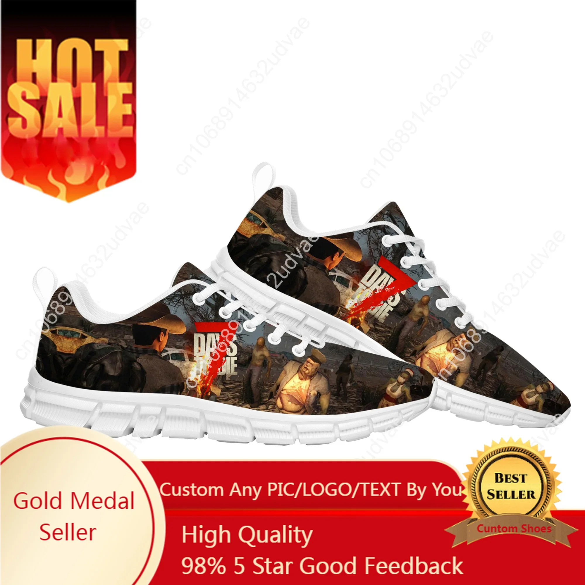 

7 Days to Die Sports Shoes Mens Womens Teenager Customized Sneakers Casual Custom Made Shoe High Quality Couple Shoes