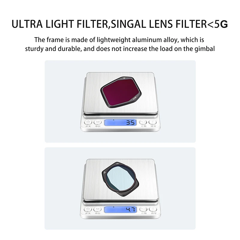 Ensemble de filtres d'objectif de cardan pour DJI Air 3S, MCUV, CPL volontairement, 8 PL, 16 PL, 32 PL, 64PL, STAR NIGHT, verre optique, importateur HD Air3s, kit de filtre à cadre en aluminium
