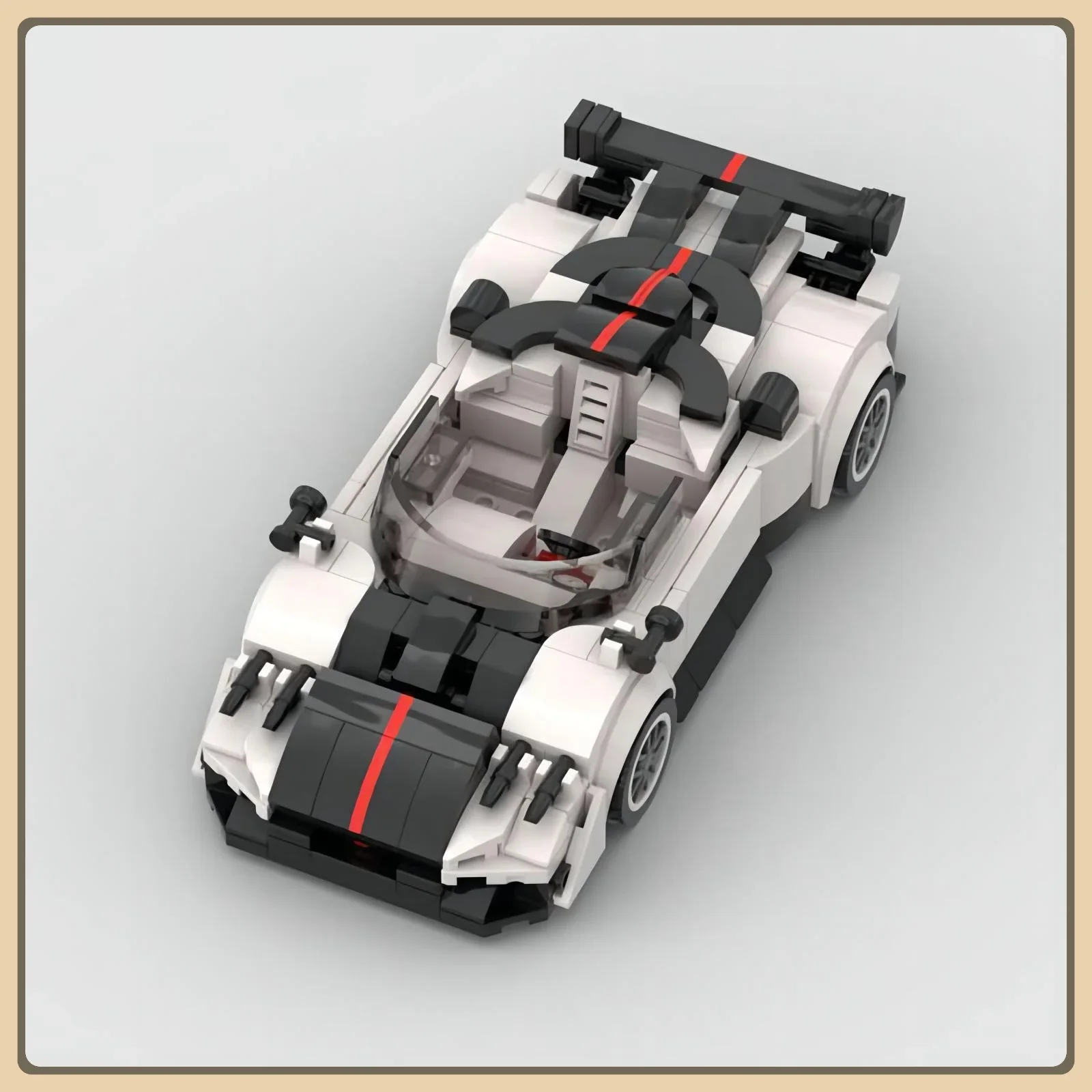 

MOC-64596 Строительные блоки, автомобили, классический спортивный автомобиль, серия, креативный подарочный набор строительных блоков-головоломка