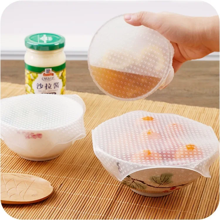 

Silicone Cling Film Reusable Multifunctional Eco Fresh Food Storage Saver Wrap Seal Cover Fresh Food Wrap Seal Kitchen Tool