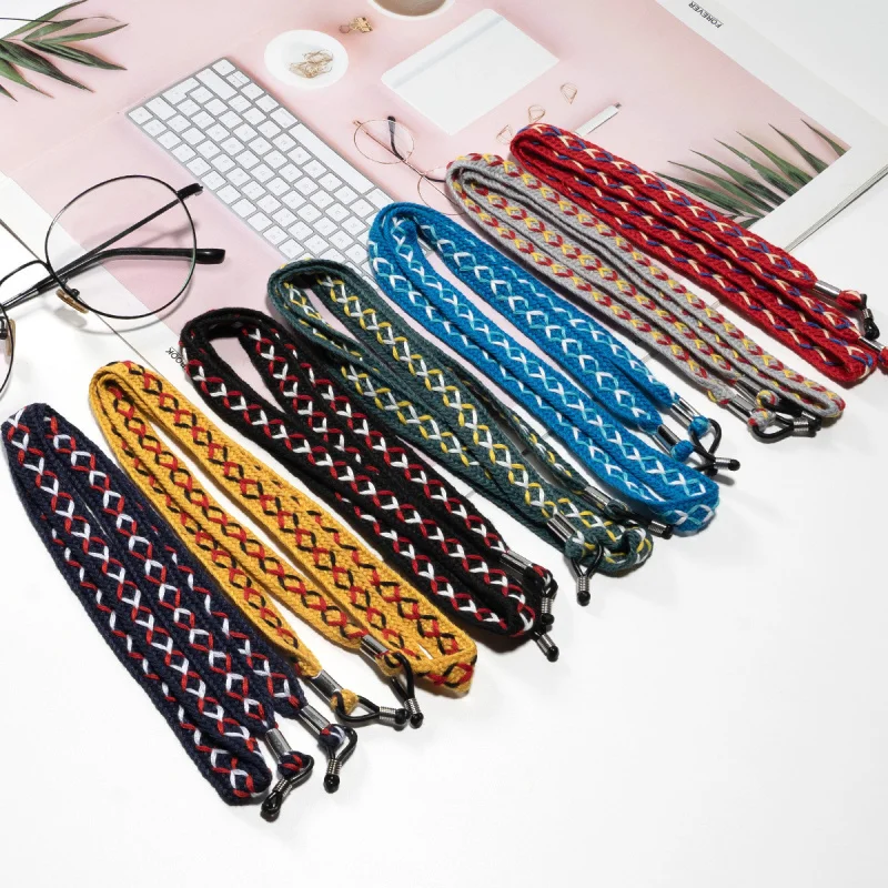 

Eyeglasses Chains Fashion Eyeglass Straps Glasses Lanyard Retainer Cord Multicolored Sunglasses Strap for Women Men