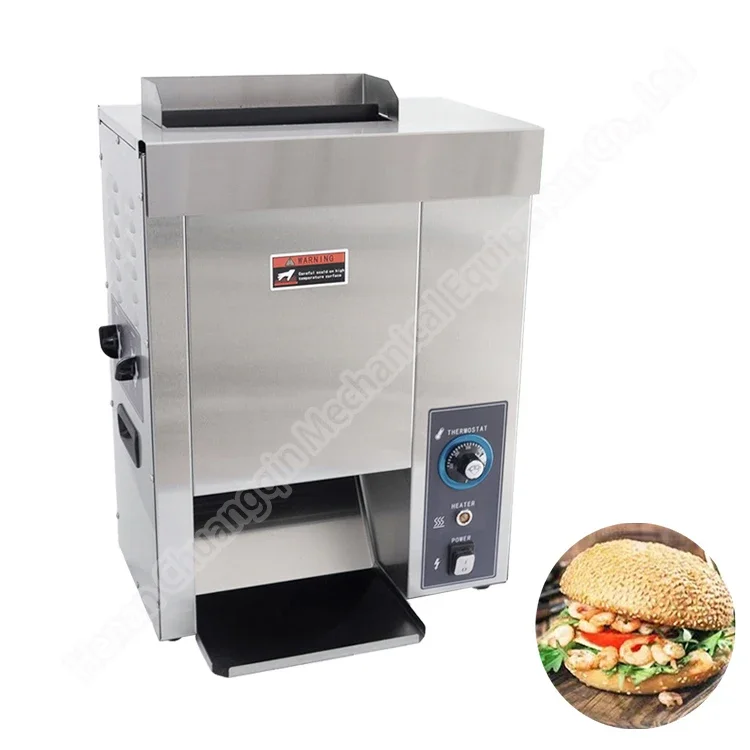 Hamburger Bun Bread Baking Machine Toaster Fast Conveyor Sandwich Hamburger Toaster Machine Hamburger Machine Burger Maker