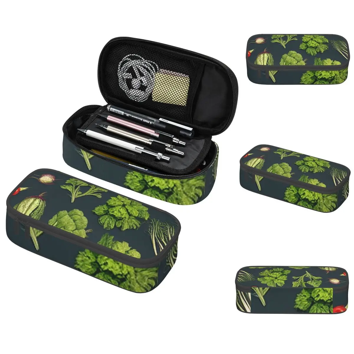 ヴィンテージ野菜パターン鉛筆ケース子供のための学校のペンボックス鉛筆バッグ文具用品ペンホルダーバッグ