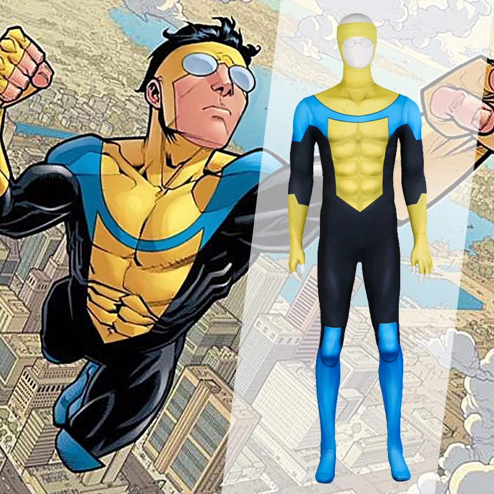 

Invincible Style Bodysuit Full Set Cosplay Costume High Restoration Jumpsuit Halloween Carnival Comic Con Outfit Sizes Complete