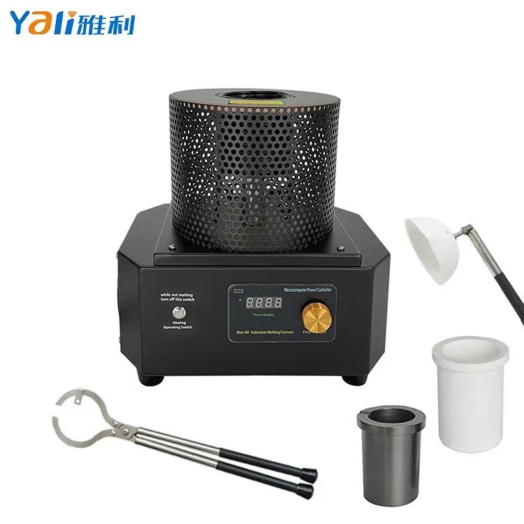 1-6KG Gold Capacity Induction Silver Copper Gold Melting Furnace Small Smelting Machine Induction Melter