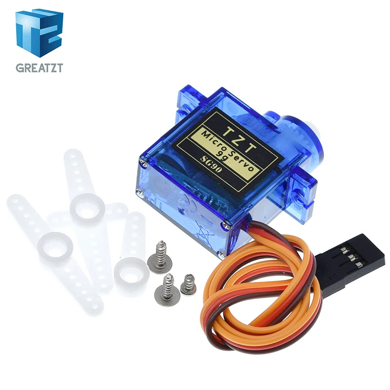 

TZT Official Smart Electronics Rc Mini Micro 9g 1.6KG Servo SG90 for RC 250 450 Helicopter Airplane Car Boat For Arduino DIY