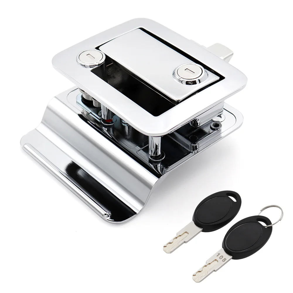 

Camper Car Entry Door Lock Handle with Keys Security Kit Anti-theft RV Trailer Door Locks Replacement with Deadbolt Hardware