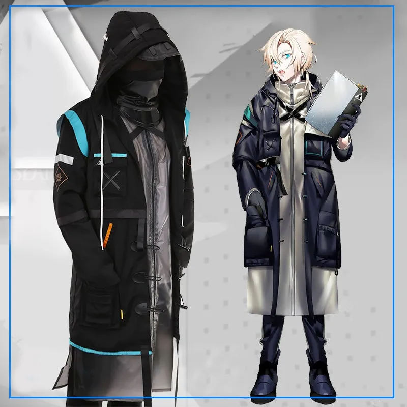 Juego Arknights Doctor Cosplay disfraz Rhodes Island Doctor trajes chaqueta pantalones máscara guantes fiesta de Halloween conjunto completo