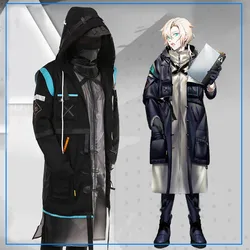 Game Arknights Doctor Cosplay Costume Rhodes Island Doctor Outfits Jacket Pants Mask Gloves Halloween Party Full Set