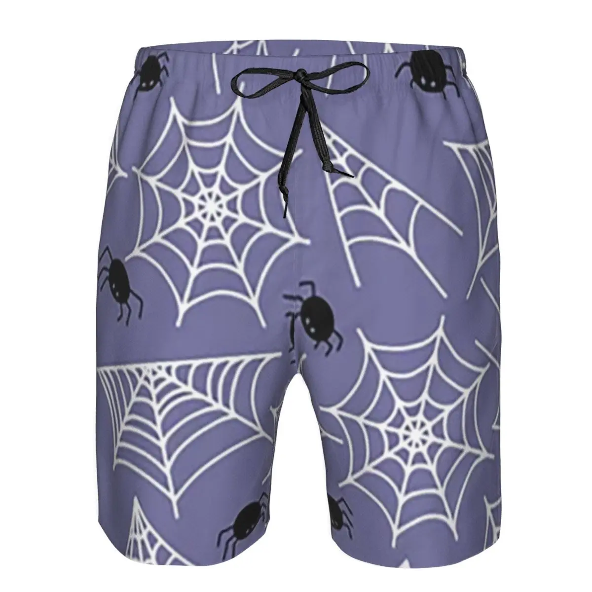 Halloween Black Cat Spider Gothic Witch Trunks Beach Board Shorts Casual Quick Dry Swim Summer Men Pants