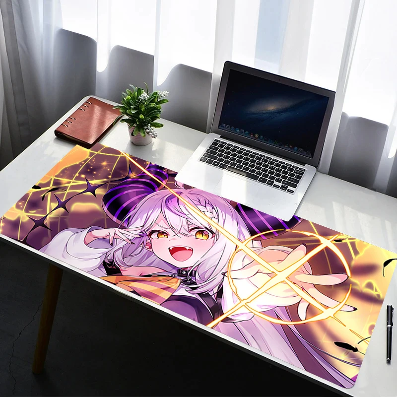 

Mouse Pad Laptop Non Slip Extended Desktop Mouse Mat PC Rubber Keyboard Pad Gaming Accessories H-hololive La Darknesss Mousepad