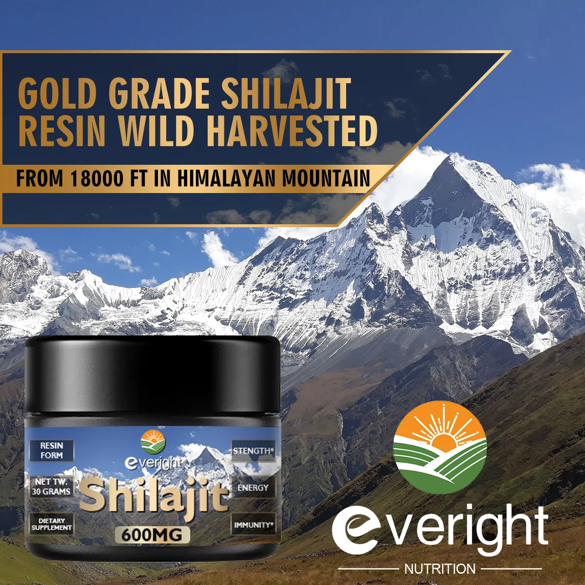 Shilajit Resin 6500mg for Boost Energy - Enhance Liver Metabolism Lowering Blood Sugar Anti-Fatigue Energy Support Keep Active