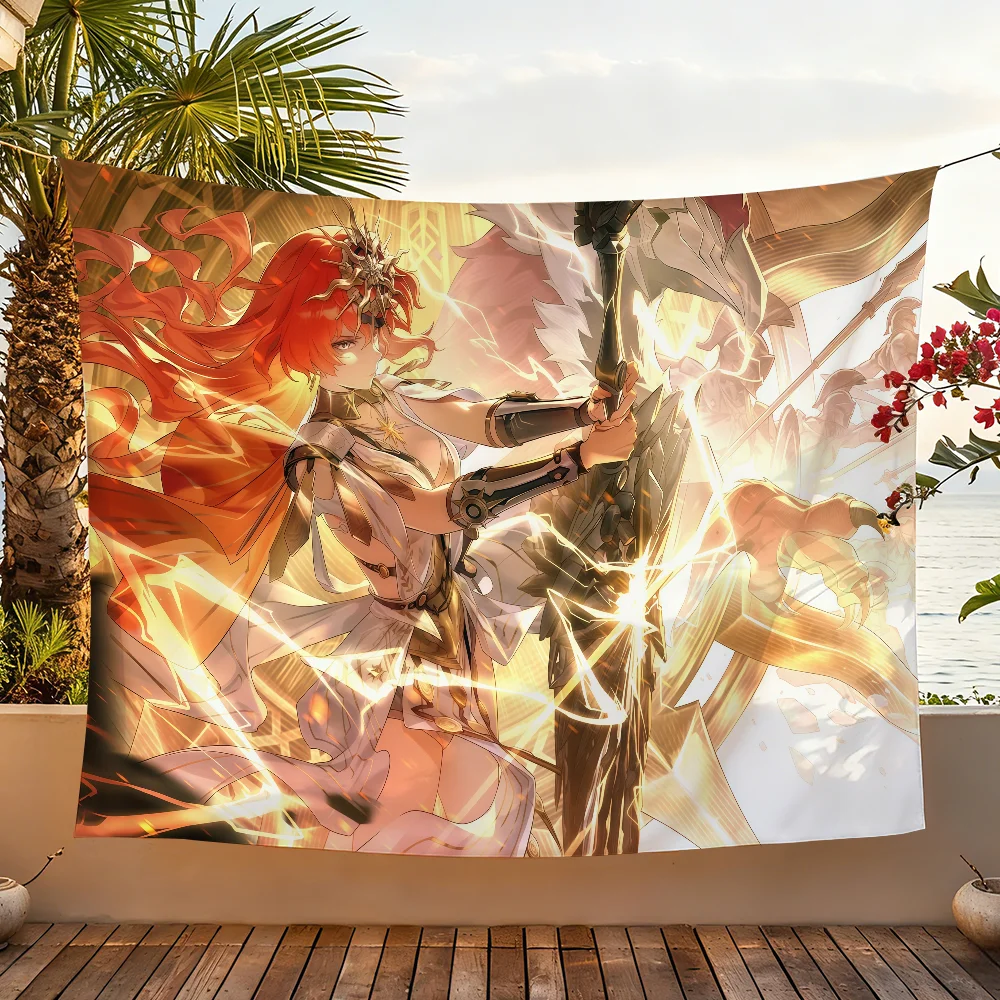 Wuthering Waves Game Augusta flag For Garden Party Living Room Home Wall Decor Banner Bedroom Outdoor Tapestry