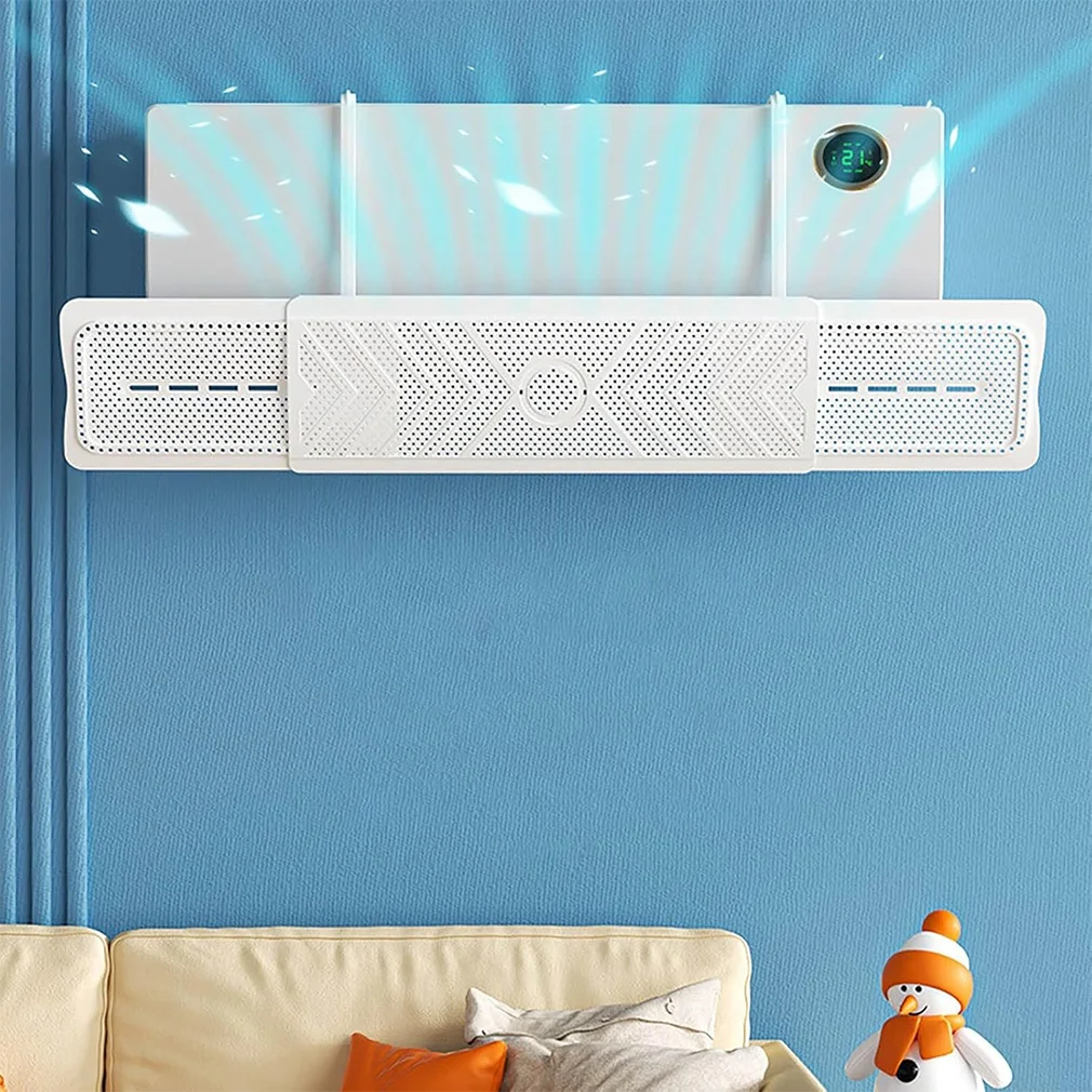 Retractable Air Conditioner Deflector Adjustable Anti Direct Blowing Shiel Anti Blast Baffle Wind Direction Telescopic Registers