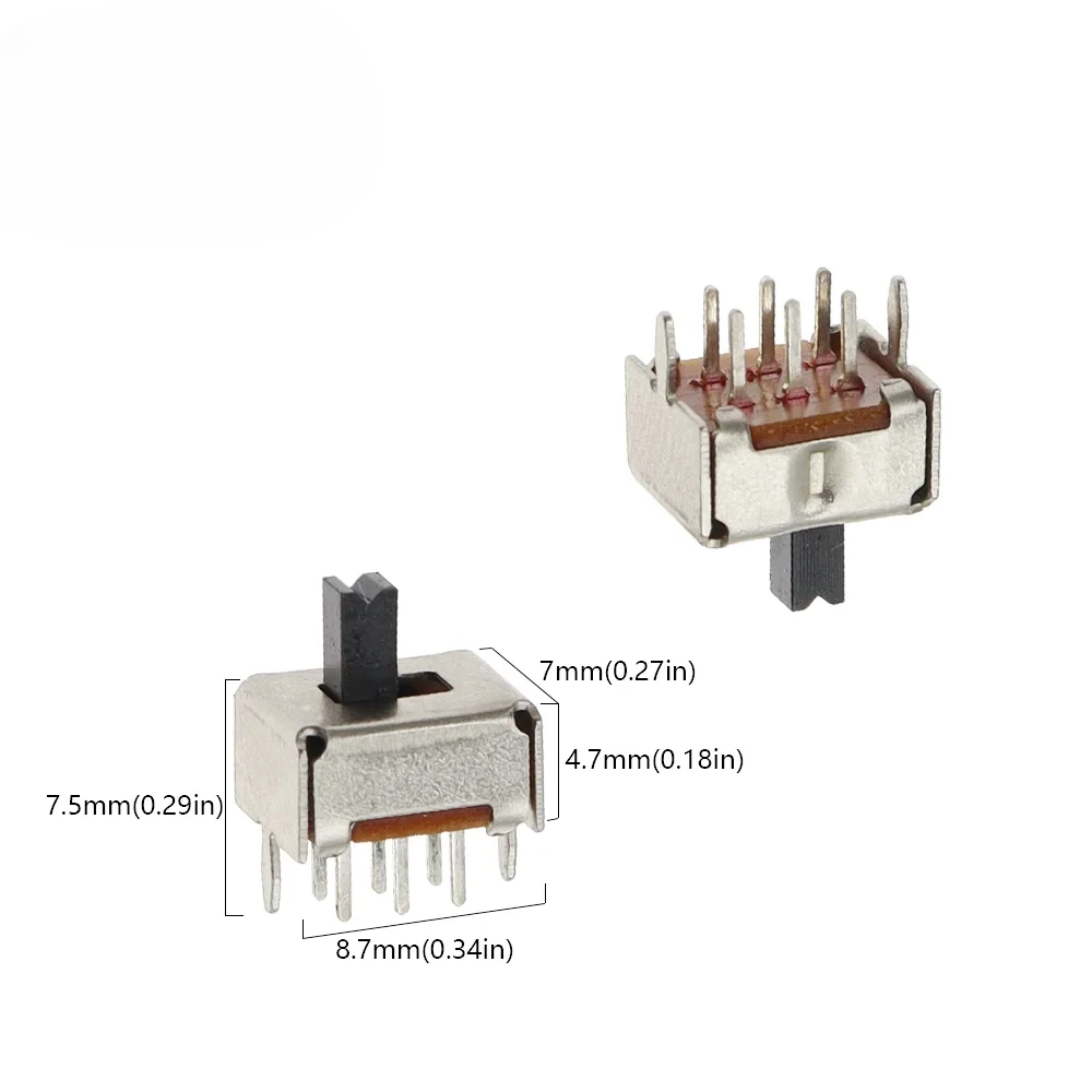 1000PCS SS22D07VG4 Kippschalter SS22D07 2P2T 6Pin DPDT Vertikale Griff hohe 4MM – Detail 5