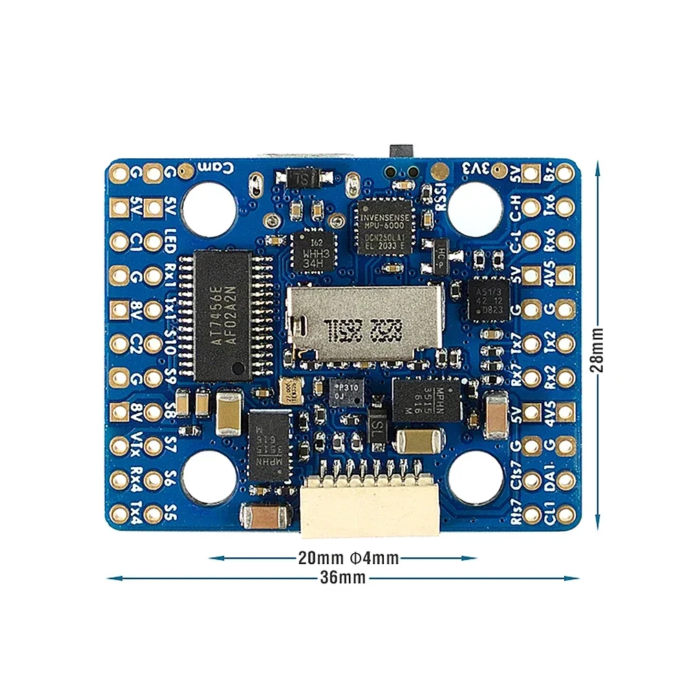 MATEKSYS H743-MINI V3 Flight Controller STM32H743VIT6, ICM42688P & ICM42605, DPS310, OSD, Blackbox 2-6S LIPO for RC FPV Drone