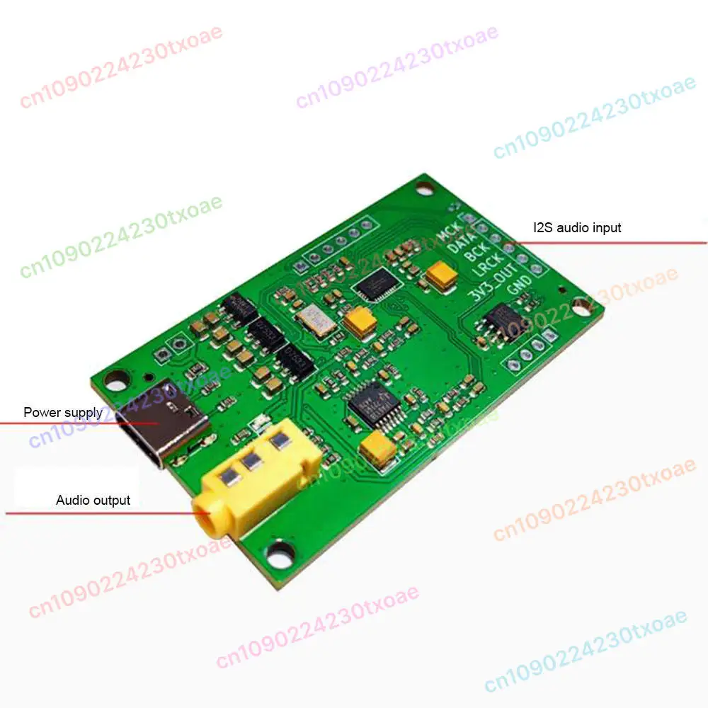 ES9038Q2M I2S DSD digital audio input DAC decoding board, development board demo demonstration module