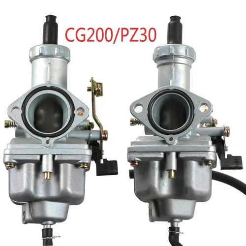 carburador de motocicleta CG200 PZ30 Manual Carb para 175- 250cc Dirt Pit Bike ATV Motocross CM200 XL250 TRX250 XR200 moto 30MM