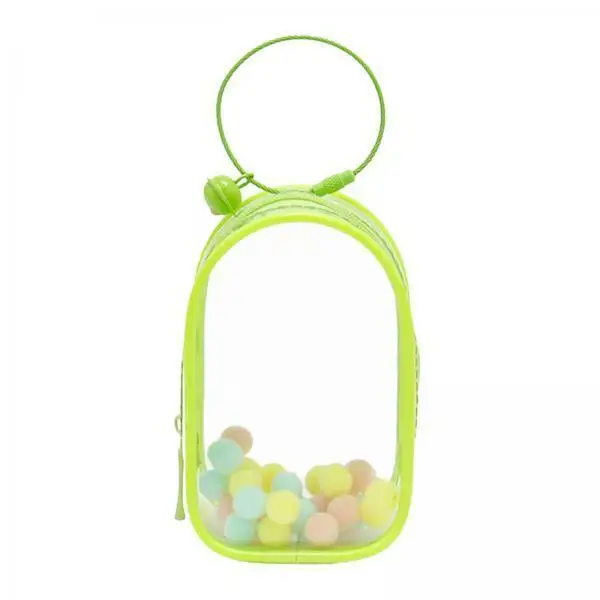 Miniature Collectibles Display Pouch Portable Clear Doll Organizer Bag for Small Figure Showcase