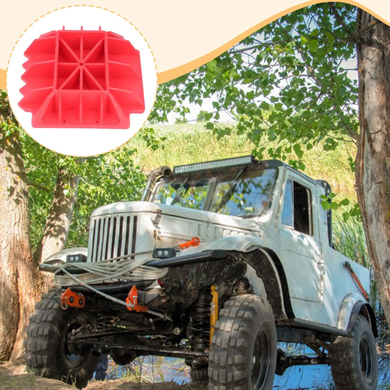 

Off Base for Hi Lift Jack, Easy to Install ,Reliable Wear Resistant, Portable