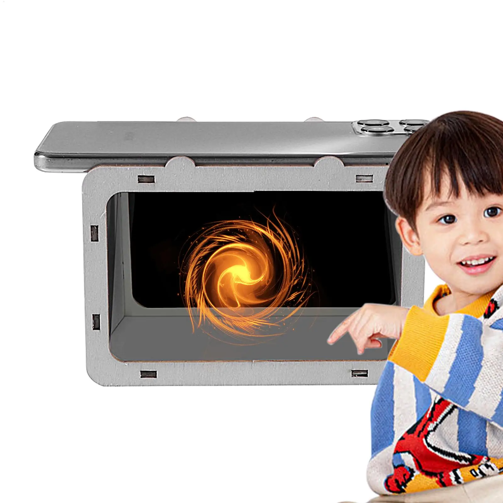 3D Home Cinema Phone Projector Holographic Display Smart Phone Hologram Projector DIY  Theater Mobile Phone Hologram Bracket