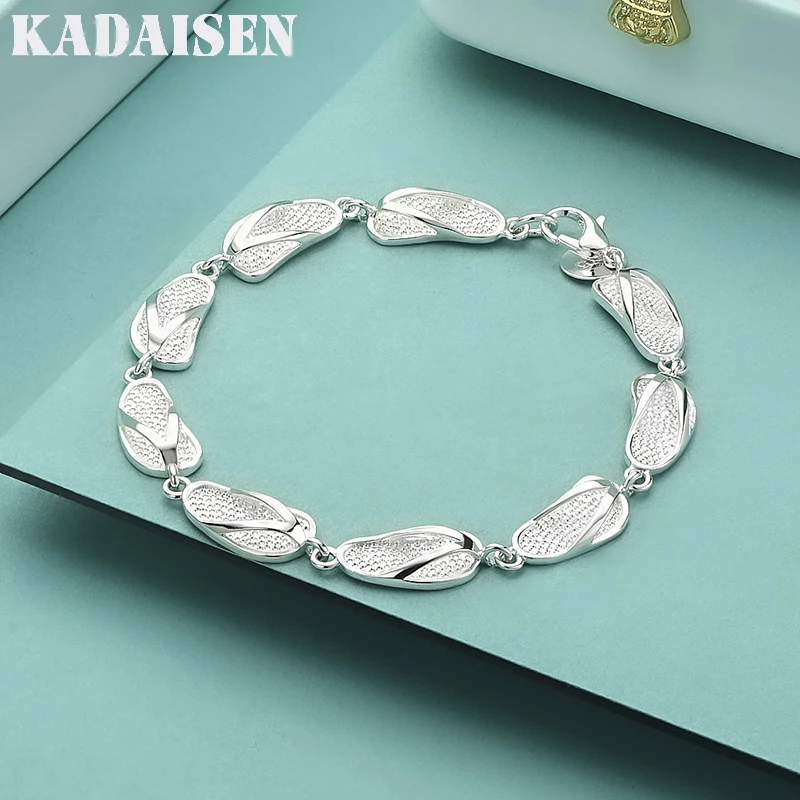 Großhandel 925 Sterling Silber Armbänder 20CM Einzigartiges Design Schöner Modeschmuck für Damen Hohe Qualität