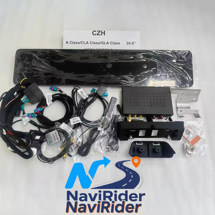 GPS Car Multimedia Video Player 128G Android Carplay Navigation Dual Screen For Mercedes Benz GLA  A Class B Class A45 2013-202