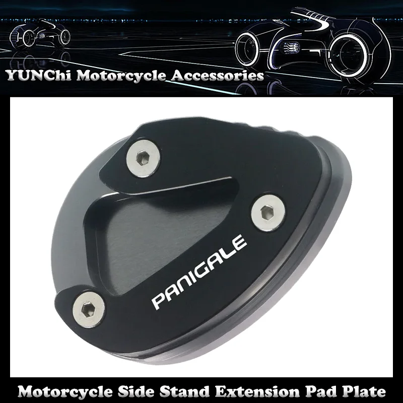 

Motorcycle CNC Kickstand Foot Side Stand Extension Pad Plate Bracket For DUCATI Panigale 899 / 959 / 1199 / 1299 / V2 Panigale