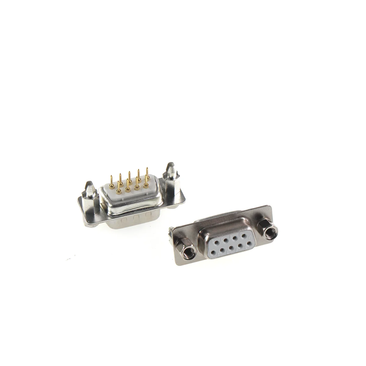 Gold plated With fixed screw DP9 DP15 DP25 DP37 MALE FEMALE CONNECTOR Insert plate type D-Sub Mounting DB9 DB15 DB25 DB37