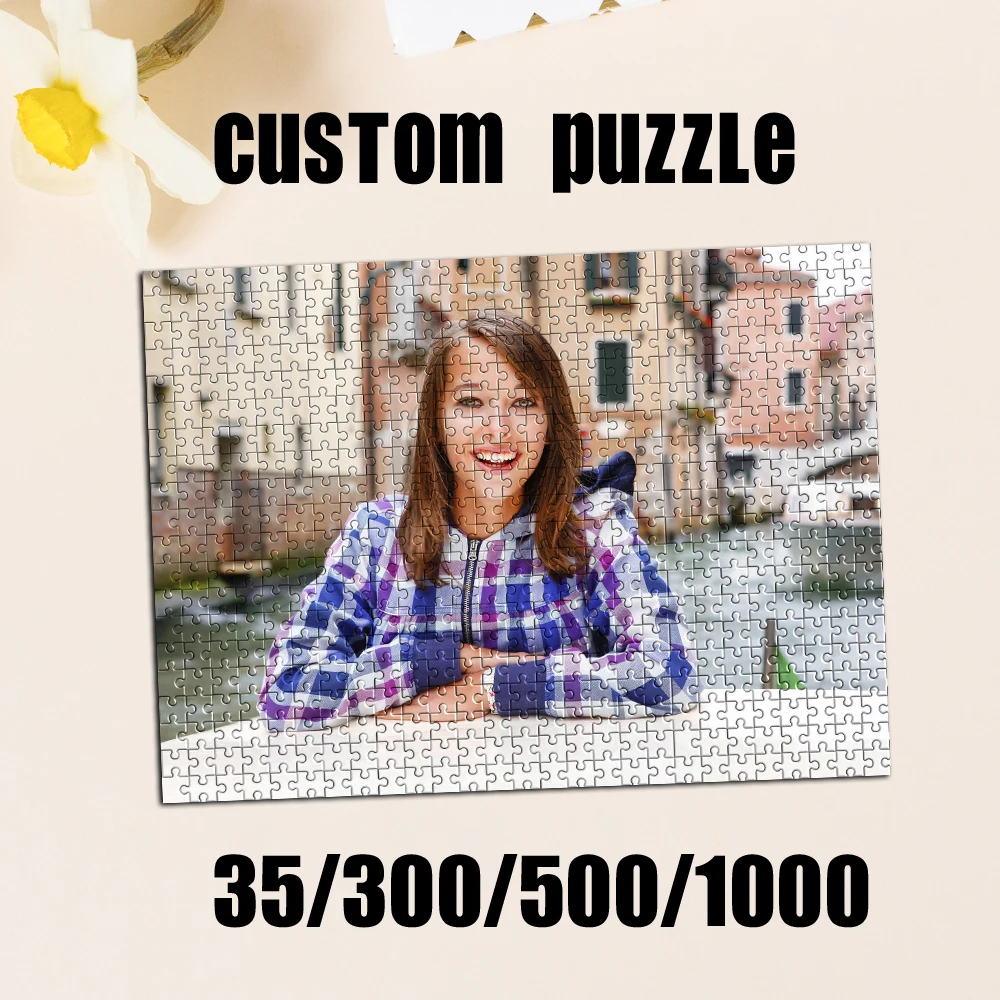 35/150/300pcs  girl Custom Poster Personalised Decompression Puzzles Personalized Photo For Baby Toy Gifts for Commemorative