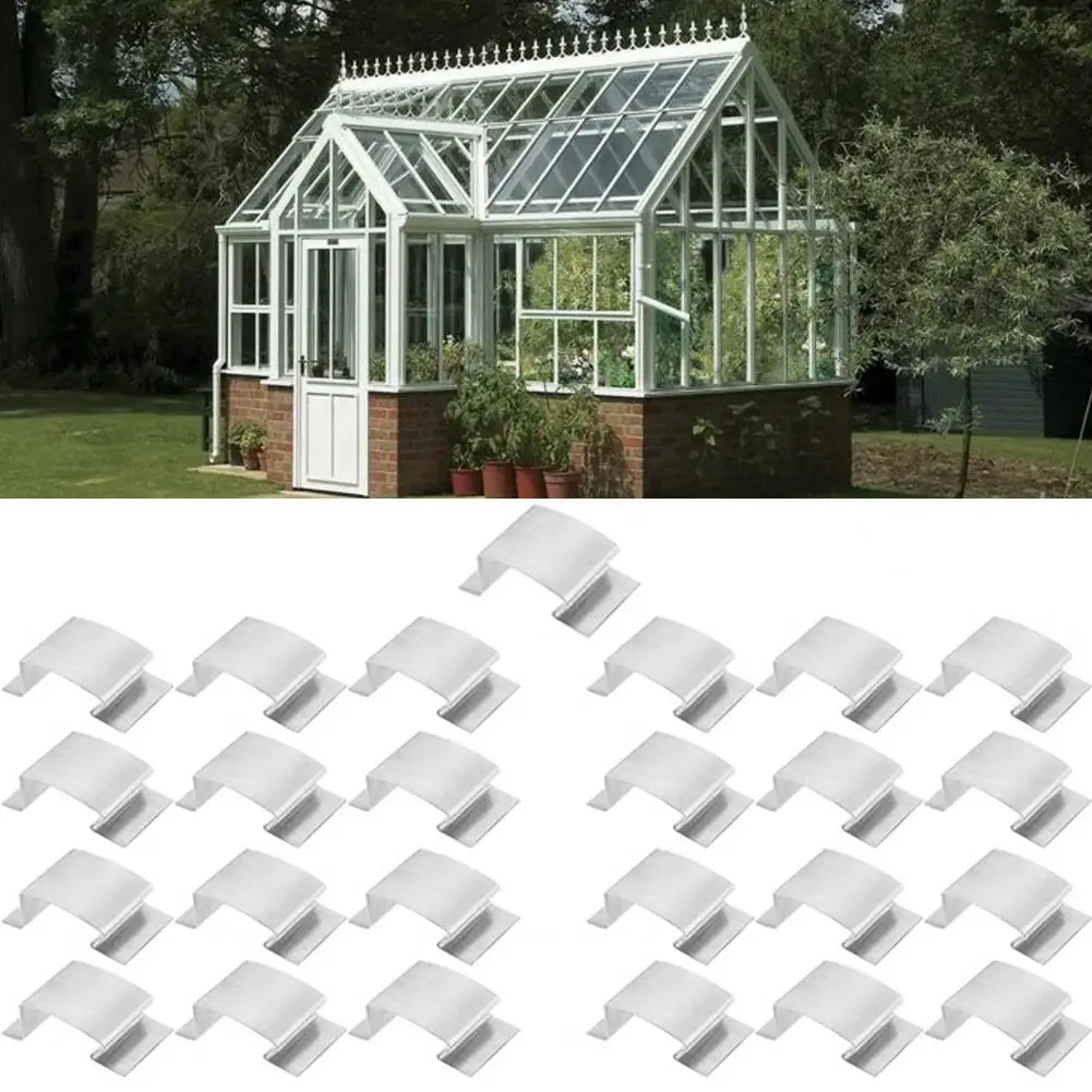 Spring Clip for Maintenance Stainless Steel Greenhouse Glass Clips Rust-resistant Sprung G Clips Durable Glazing Repair
