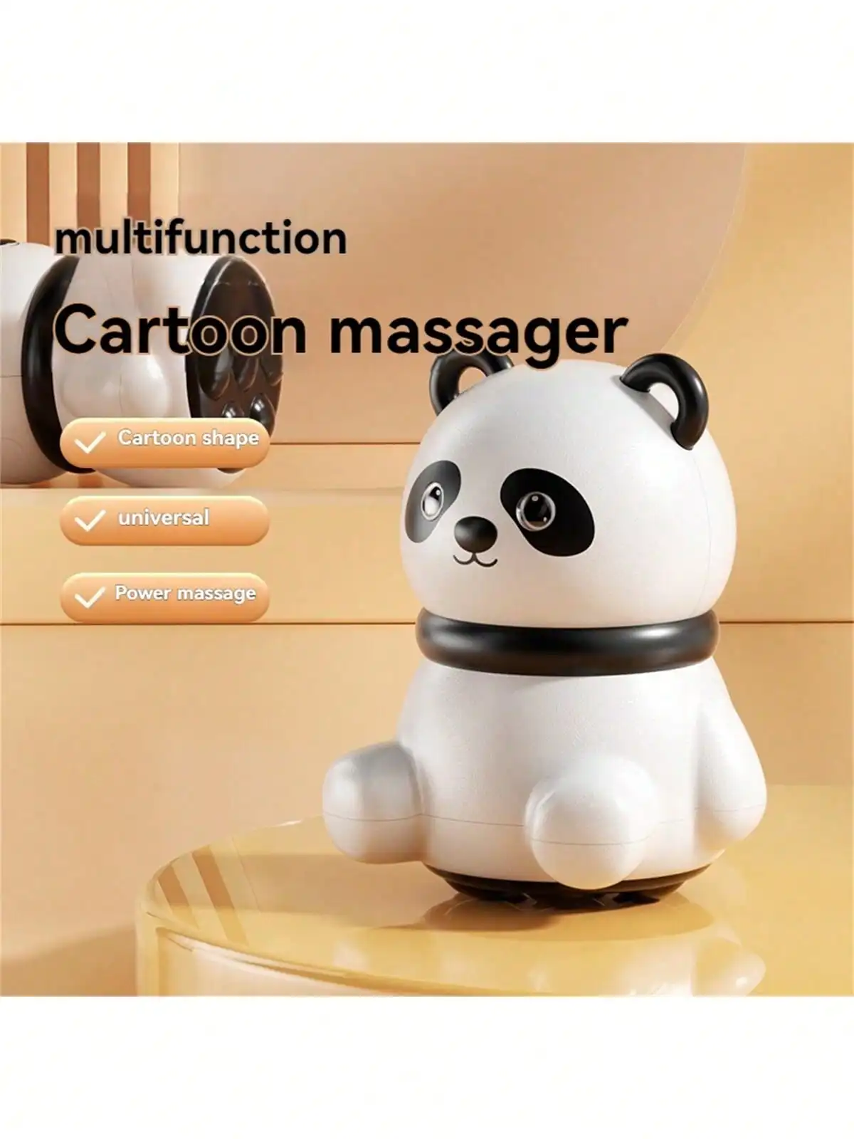 

Panda Massager Fascia Gun Head Cervical Cartoon Decompression Mini Vibration Massage Instrument