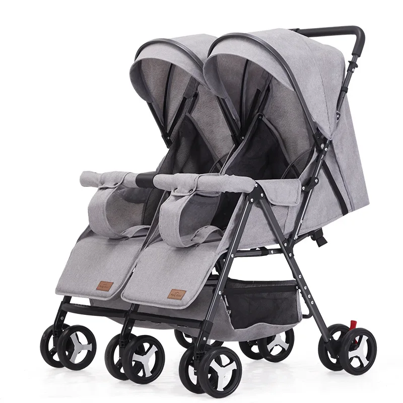 

Twins stroller to walk the baby, light folding, sitting, lying down and entering the elevator