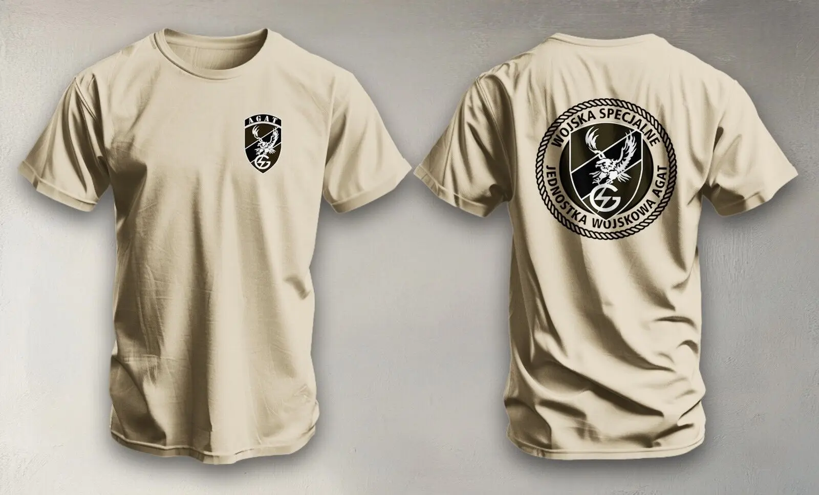 Jednostka Wojskowa JWK AGAT Poland Special Forces Polish T-Shirt Short Sleeve Casual 100% Cotton Shirt view 5