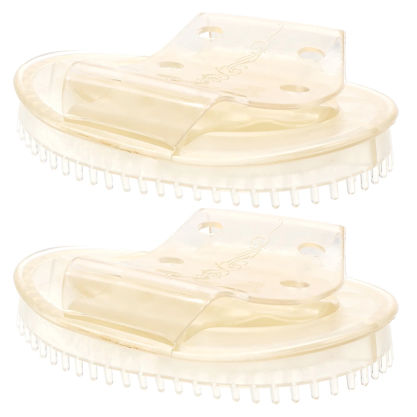 

2pcs Massage Brush Plastic Handheld Body Tool for Foot Leg Neck Back Muscle Massager Portable Spa Care Relaxation Aid