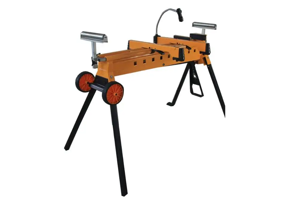 New Portable Multi-functional Aluminum Folding Bench,high Quality Woodworking Sawhorse,miter Saw Stand